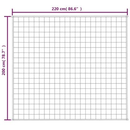 Verzwaringsdeken 200x220 cm 13 kg stof blauw 13 kg 200 x 220 cm