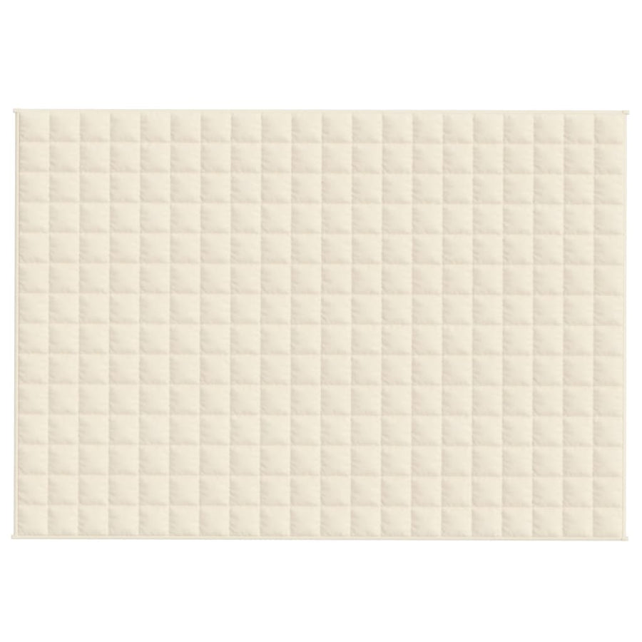 Verzwaringsdeken Stof Lichtkleurig Crème 6 kg 135 x 200 cm