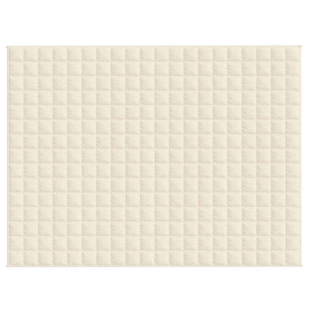 Verzwaringsdeken 152x203 cm 7 kg stof lichtcrèmekleurig 7 kg 152 x 203 cm