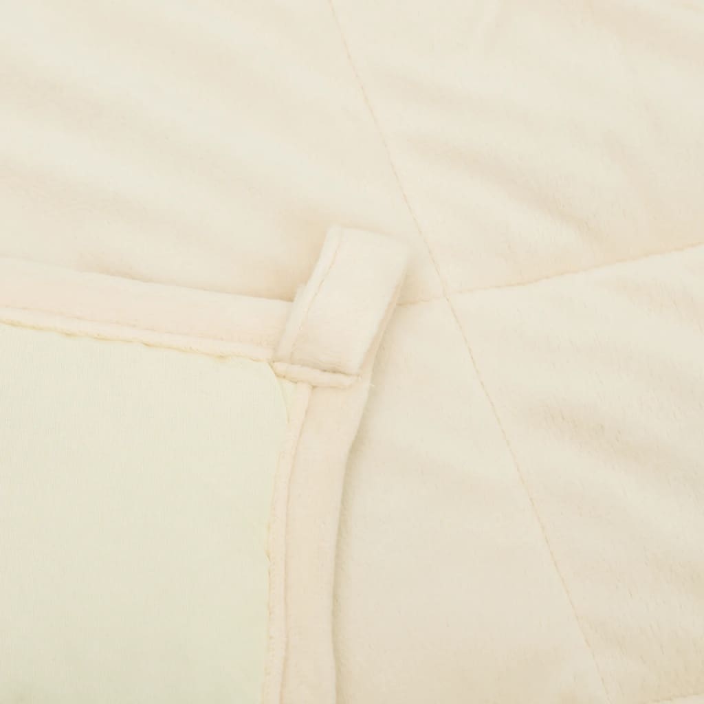 Verzwaringsdeken Kg Stof Lichtkleurig Crème 11 kg 152 x 203 cm