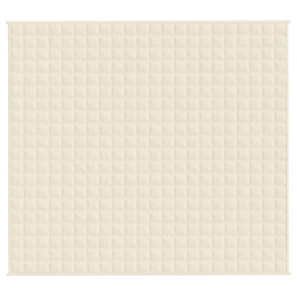 Verzwaringsdeken Stof Lichtkleurig Crème 9 kg 200 x 220 cm