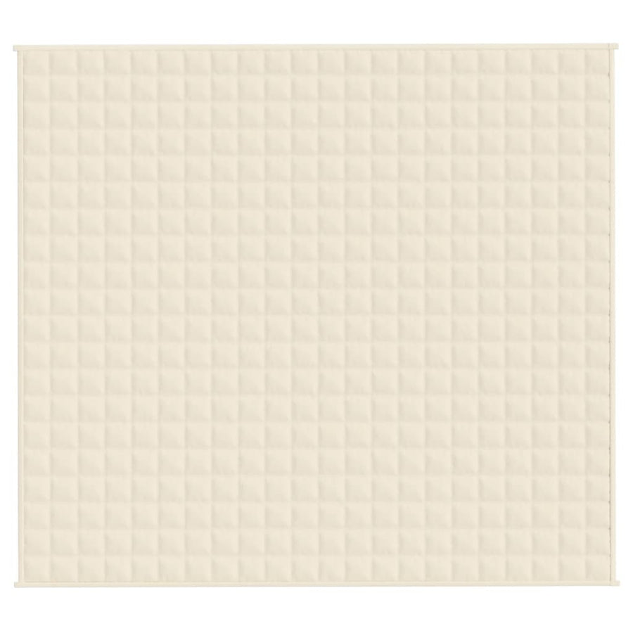 Verzwaringsdeken Stof Lichtkleurig Crème 9 kg 200 x 220 cm