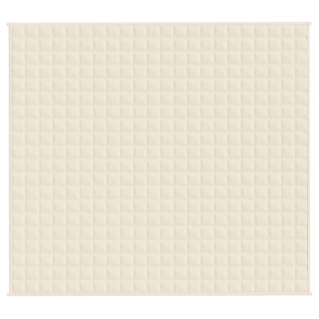 Verzwaringsdeken 200x220 cm 13 kg stof lichtcrèmekleurig 13 kg 200 x 220 cm