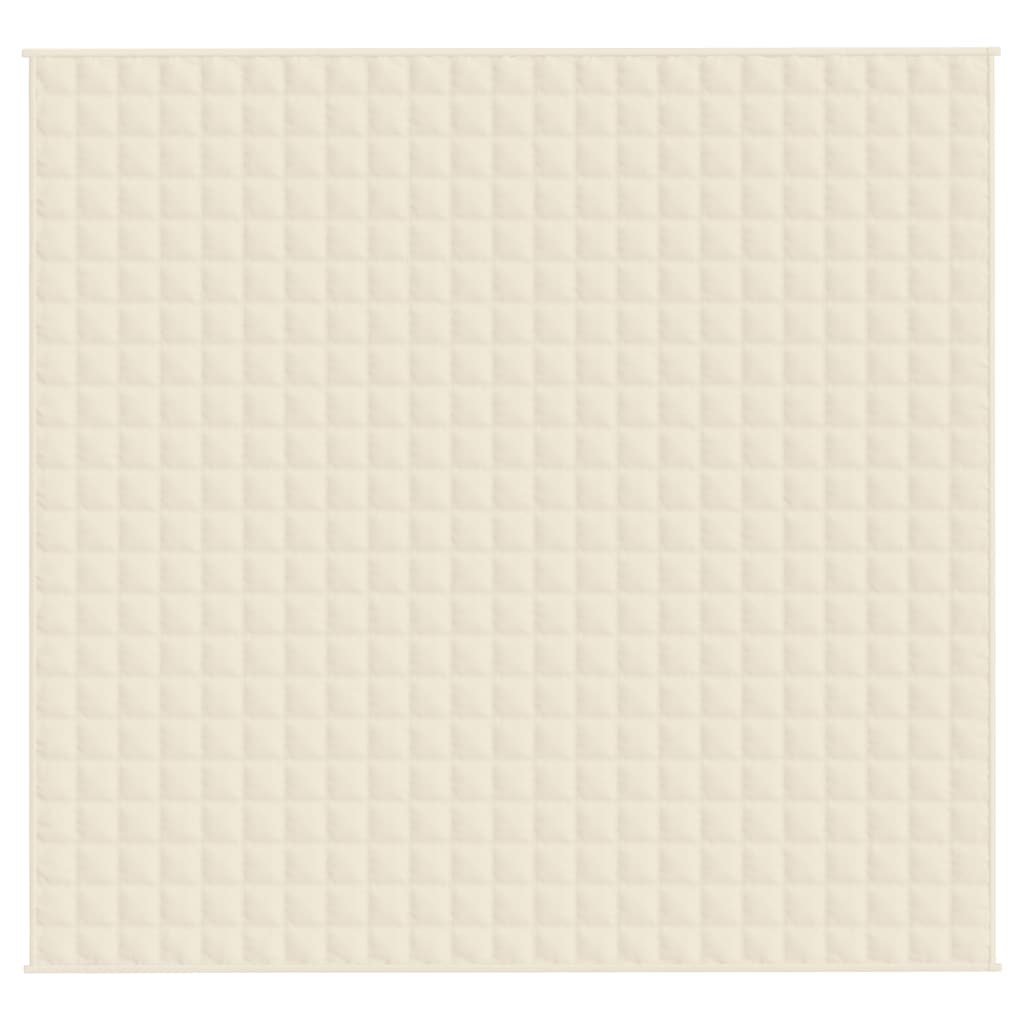 Verzwaringsdeken 220X230 Cm 5 Kg Stof Lichtkleurig Crème 15 kg 230 x 220 cm