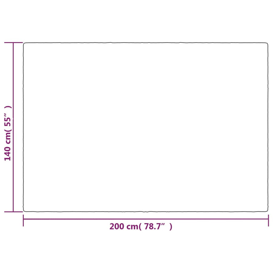 Verzwaringsdeken Met Hoes Stof Grijs 10 kg 140 x 200 cm