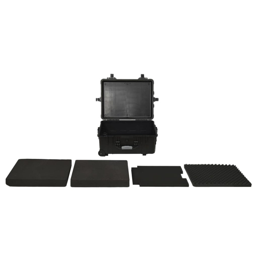 Flightcase Op Wieltjes Pp Zwart 58 x 45 x 27 cm