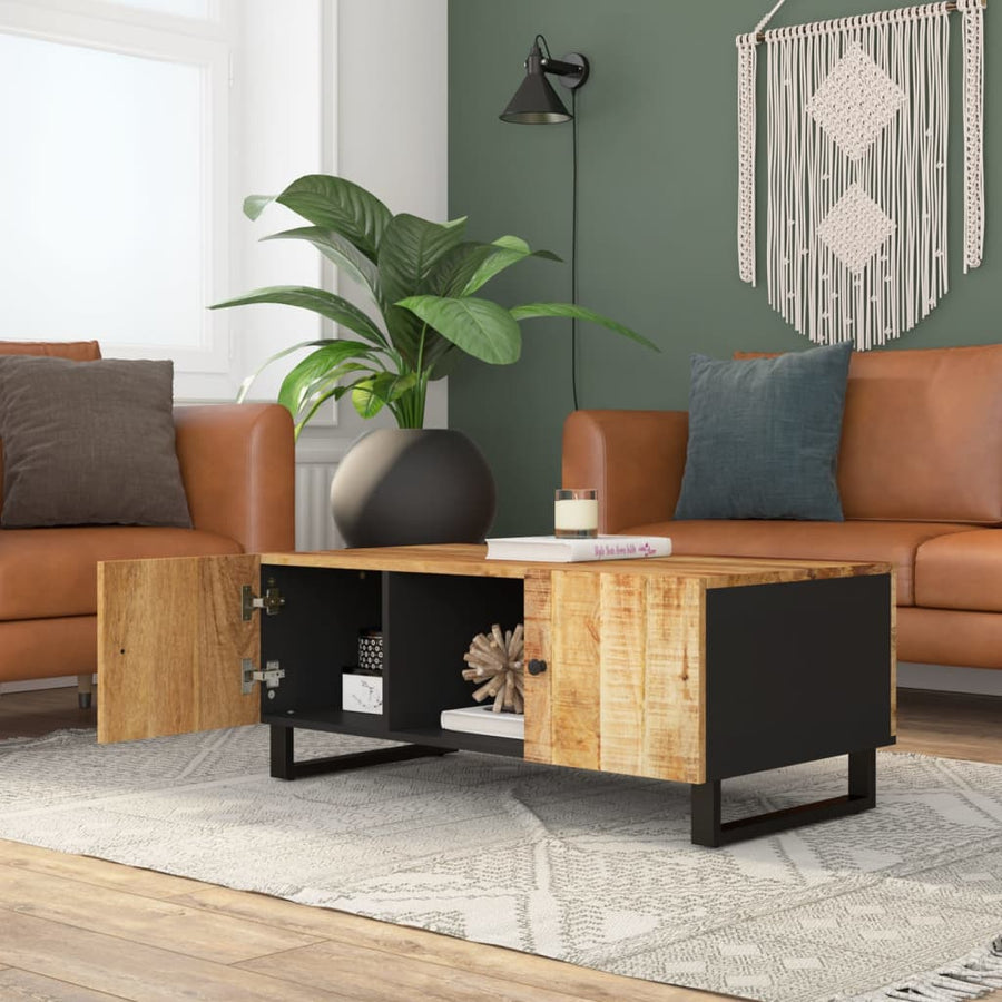 Salontafel 100X54X40 Cm Massief Mangohout En Bewerkt Hout