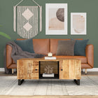 Salontafel 100x54x40 cm massief mangohout bewerkt hout