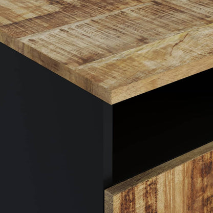 Salontafel 80X54X40 Cm Massief Mangohout En Bewerkt Hout Lichtbruin