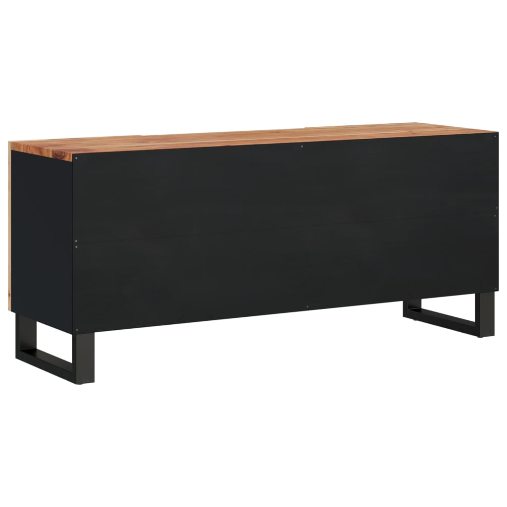 Tv-Meubel 05X33,5X46 Cm Massief Acaciahout En Bewerkt Hout Bruin