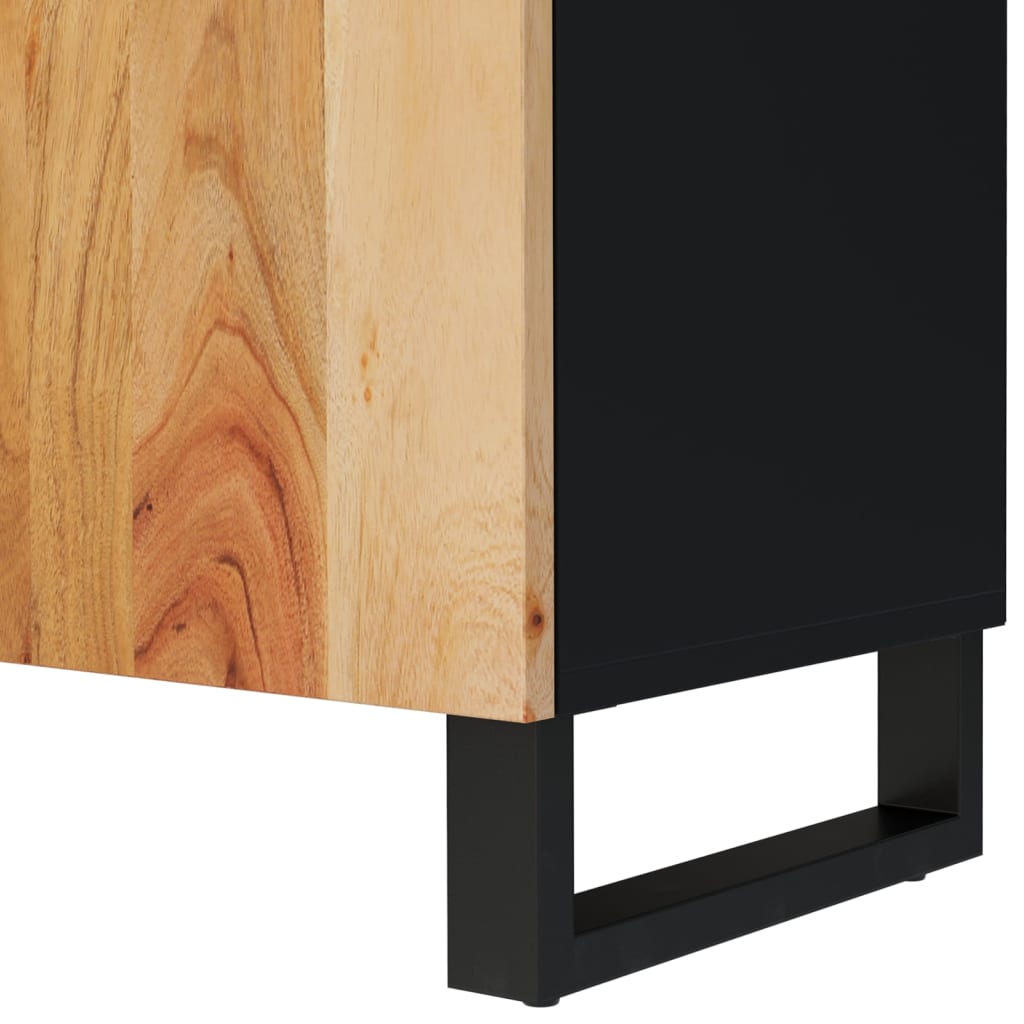 Tv-Meubel 05X33,5X46 Cm Massief Acaciahout En Bewerkt Hout Bruin