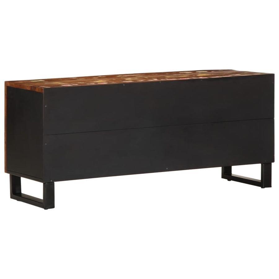 Tv-meubel 105x33,5x46 cm massief hout gerecycled bewerkt hout