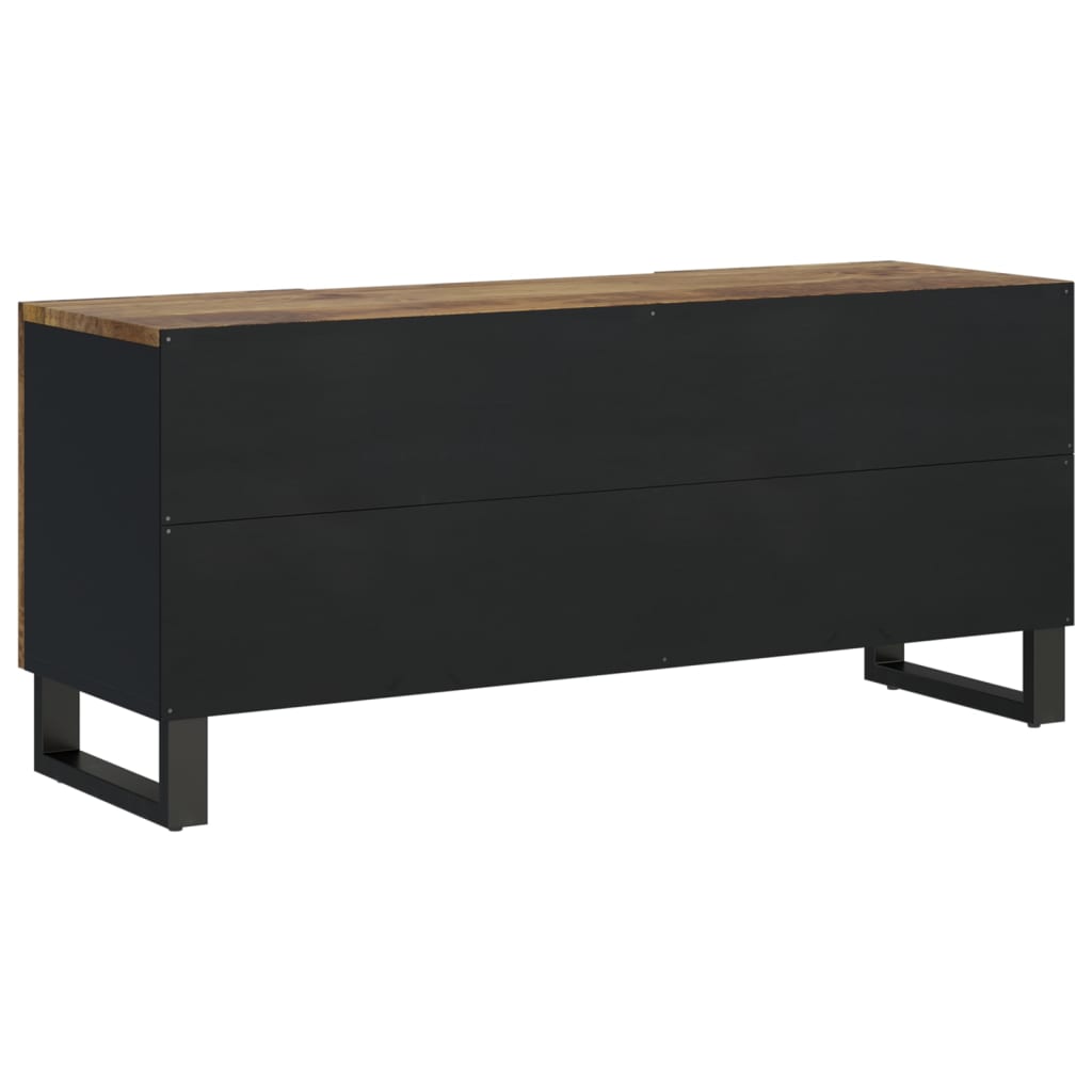 Tv-meubel 105x33,5x46 cm massief mangohout en bewerkt hout