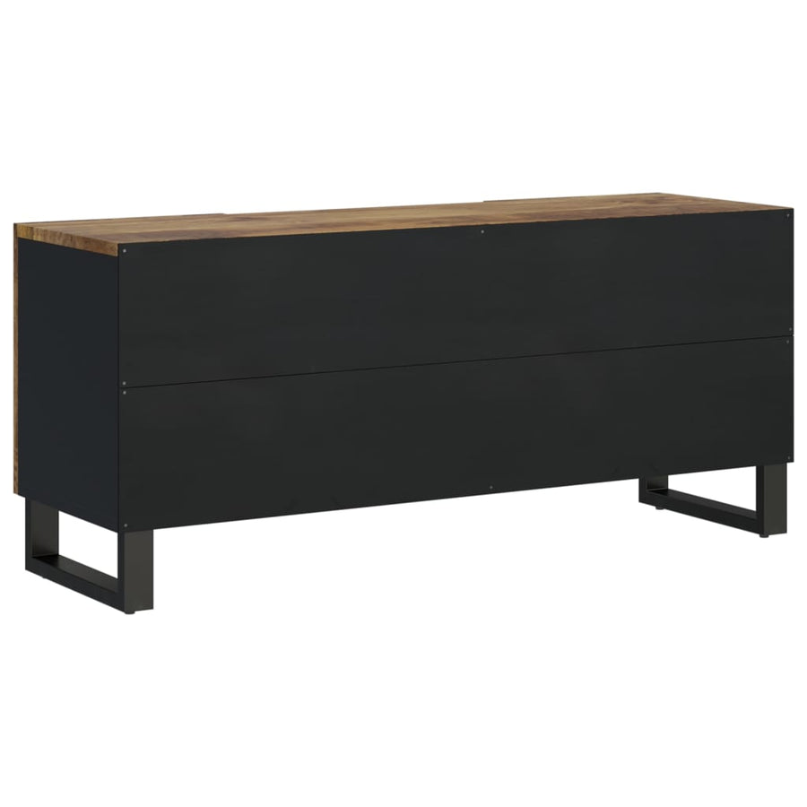 Tv-meubel 105x33,5x46 cm massief mangohout en bewerkt hout