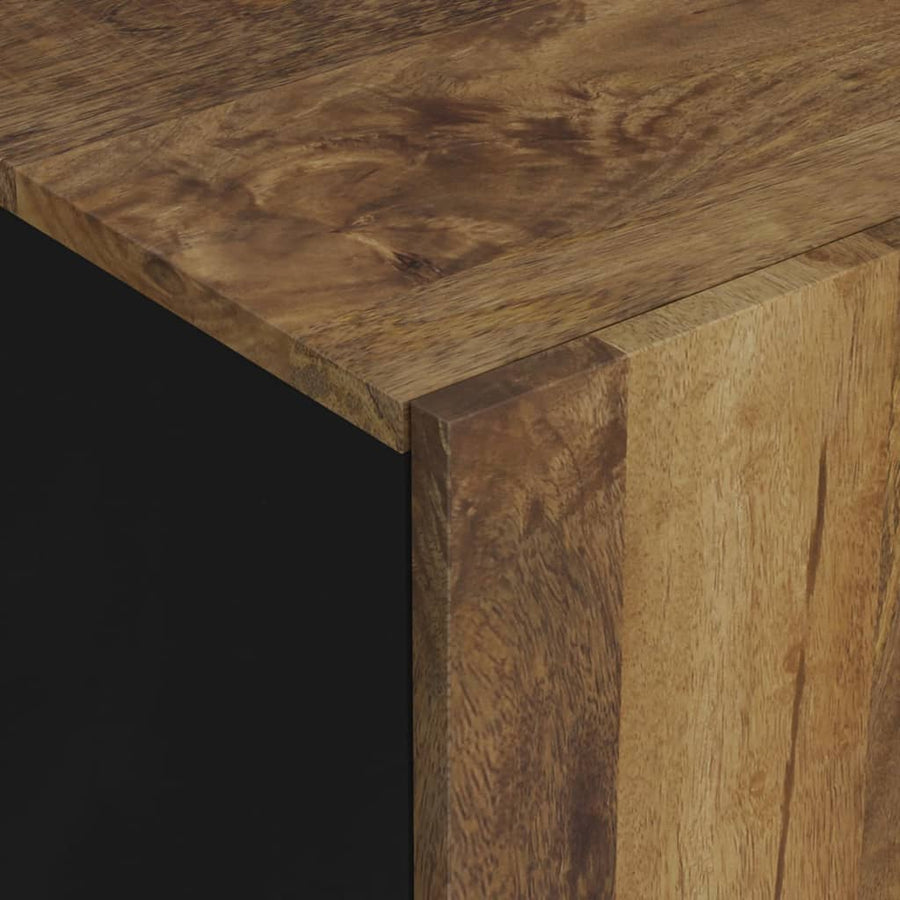 Tv-meubel 105x33,5x46 cm massief mangohout en bewerkt hout