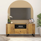 Tv-meubel 105x33,5x46 cm massief mangohout bewerkt hout