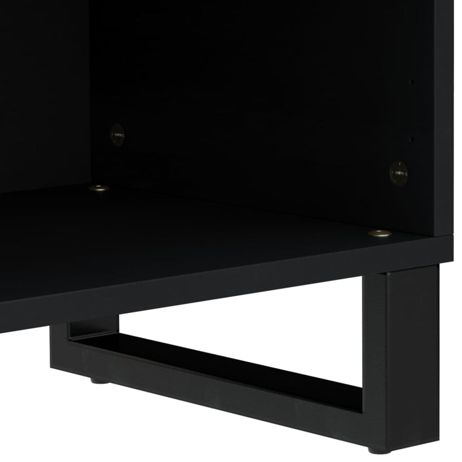 Tv-Meubel 80X33X46 Cm Massief Acaciahout En Bewerkt Hout Bruin