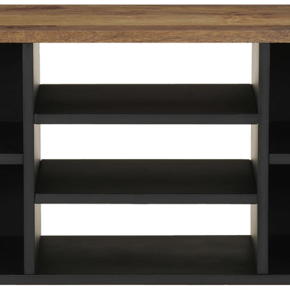 Tv-Meubel 00X33X46 Cm Massief Mangohout En Bewerkt Hout Honingbruin