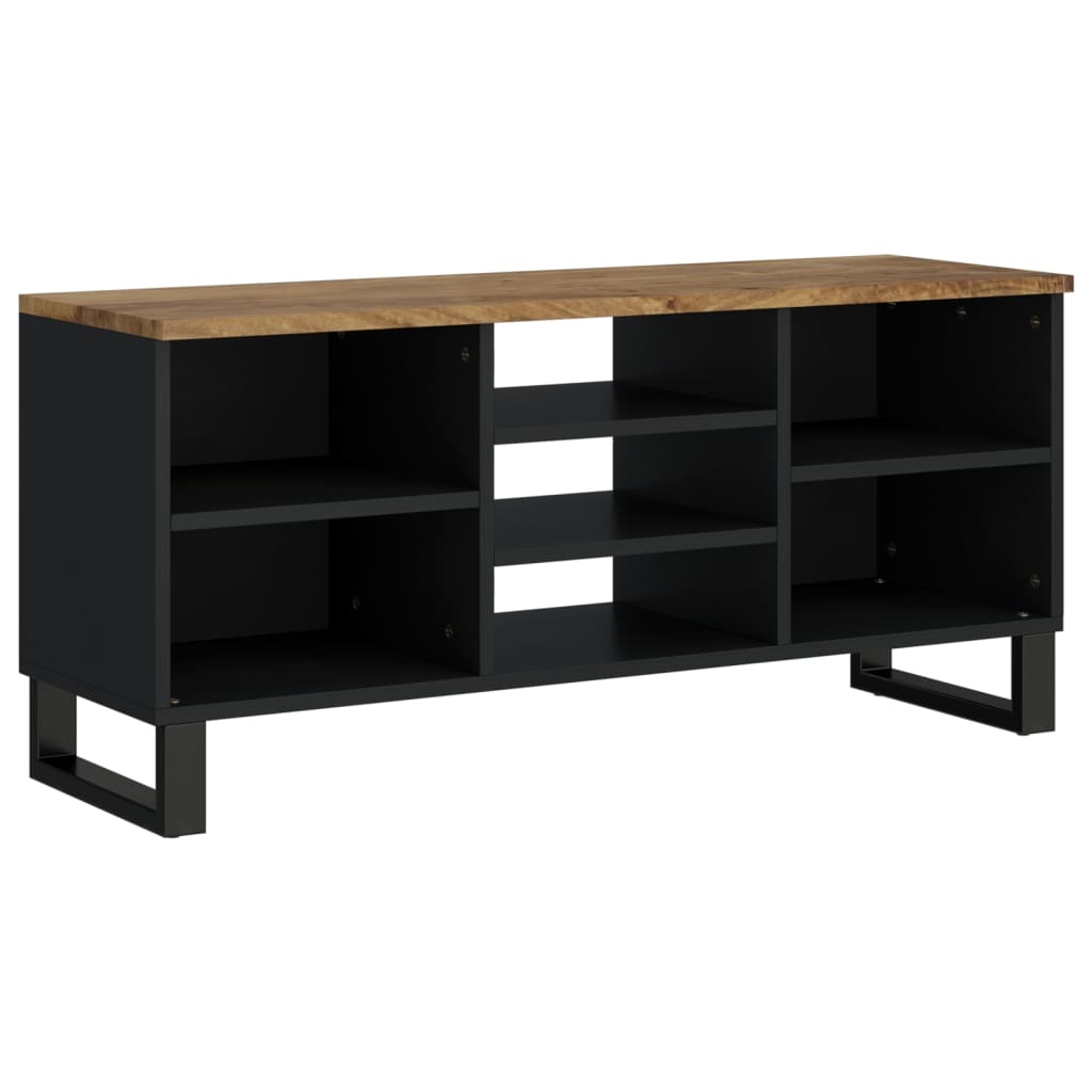 Tv-Meubel 00X33X46 Cm Massief Mangohout En Bewerkt Hout Honingbruin