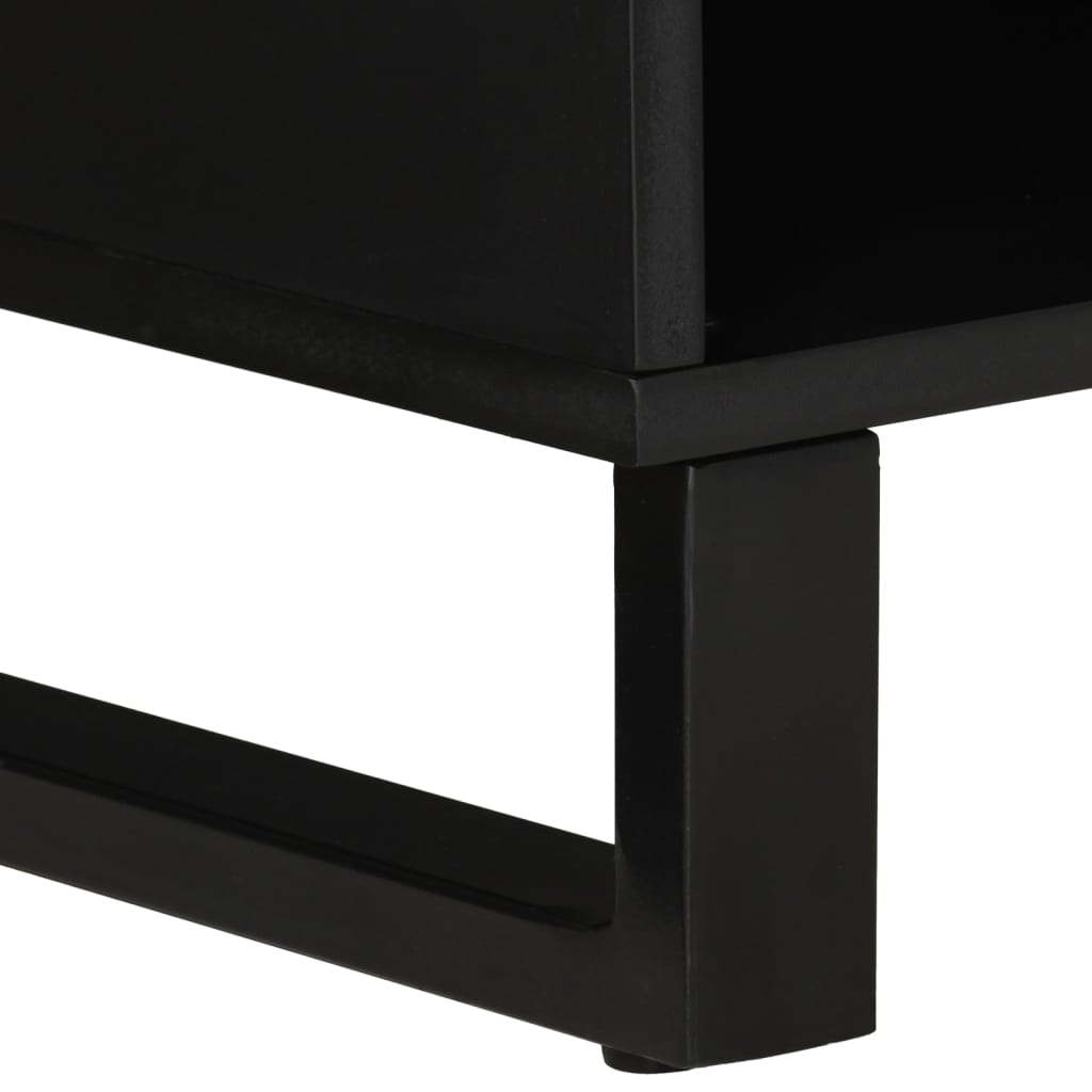 Tv-Meubel 00X33X46 Cm Massief Mangohout En Bewerkt Hout Honingbruin