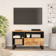 Tv-meubel 80x33x46 cm massief mangohout