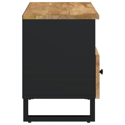 Tv-Meubel 00X33X46 Cm Massief Mangohout En Bewerkt Hout Bruin