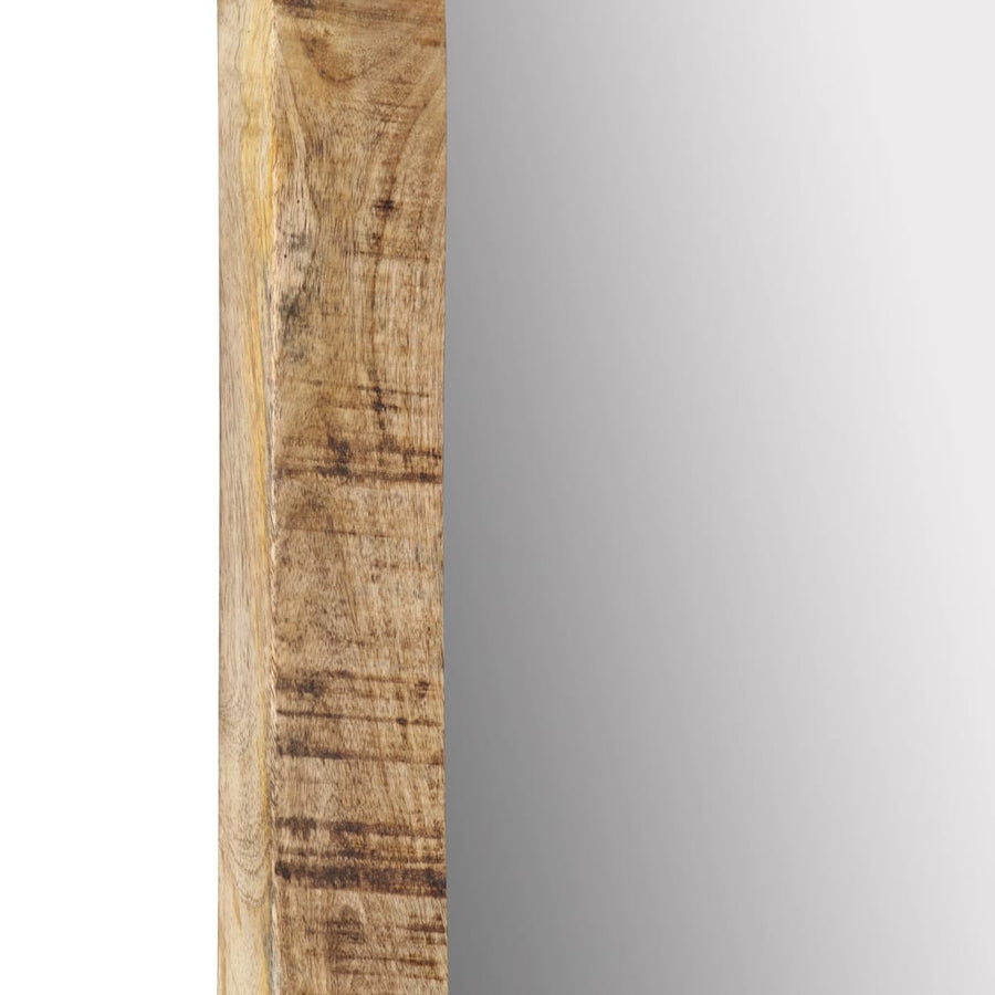 Spiegel 70x50 cm massief mangohout en glas