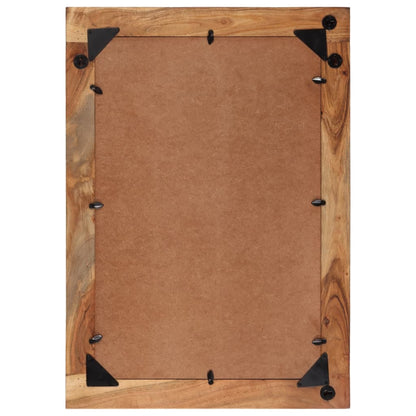 Spiegel 70X50 Cm Massief Gerecycled Hout En Glas Multikleur