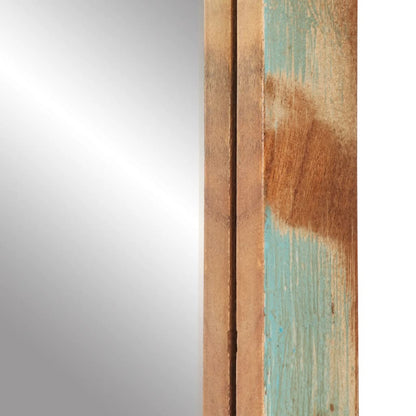 Spiegel 70X50 Cm Massief Gerecycled Hout En Glas Multikleur
