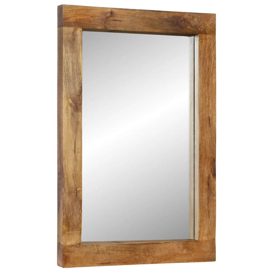 Spiegel 70x50 cm massief mangohout en glas