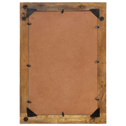 Spiegel 70x50 cm massief mangohout en glas