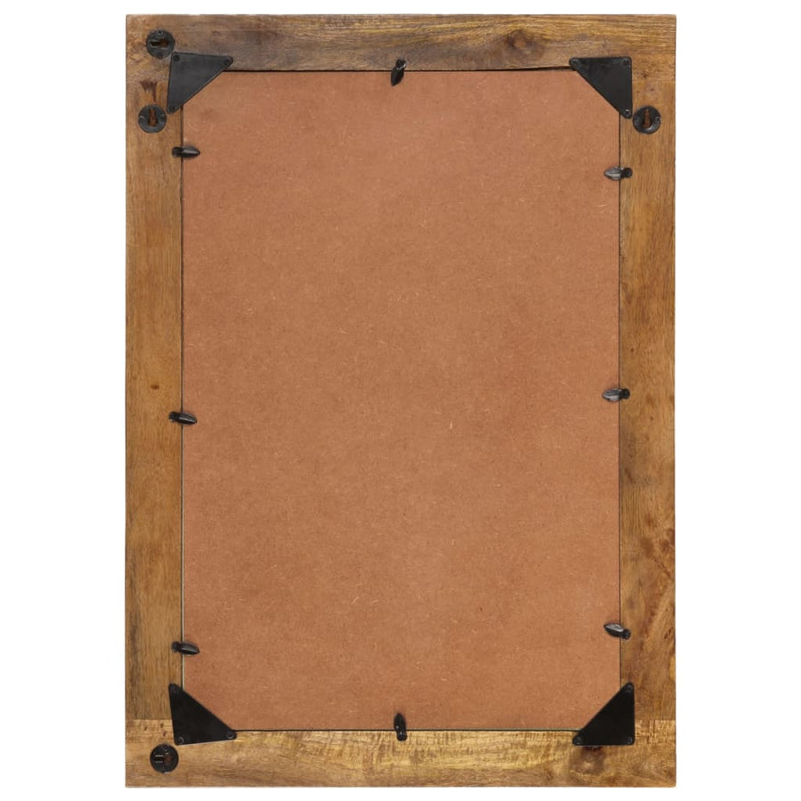 Spiegel 70x50 cm massief mangohout en glas