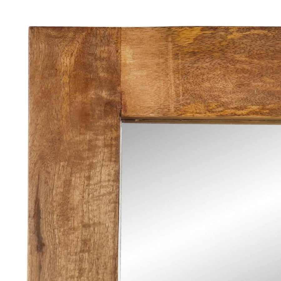 Spiegel 70x50 cm massief mangohout en glas