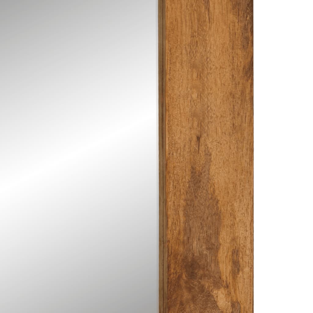 Spiegel 70x50 cm massief mangohout en glas