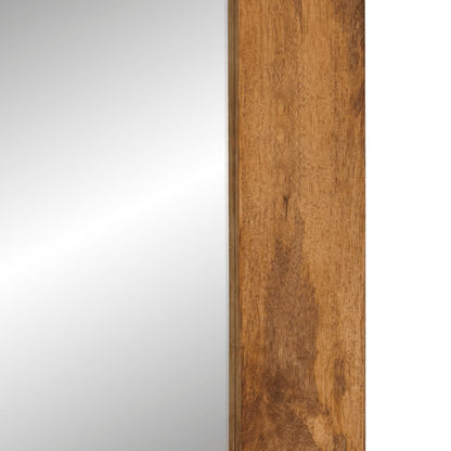 Spiegel 70x50 cm massief mangohout en glas
