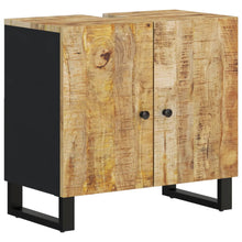 Wastafelkast 62X33X58 Cm Massief Mangohout En Bewerkt Hout