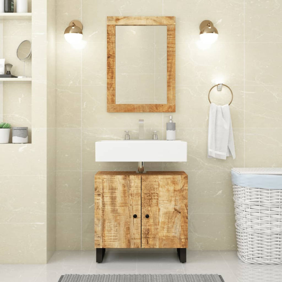 Wastafelkast 62X33X58 Cm Massief Recycled Hout En Bewerkt Hout