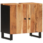 Wastafelkast 62x33x58 cm massief acaciahout bewerkt hout