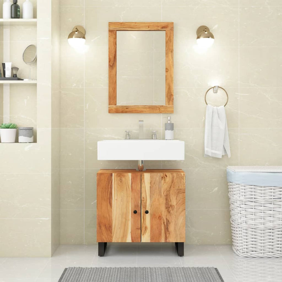 Wastafelkast 62X33X58 Cm Massief Recycled Hout En Bewerkt Hout