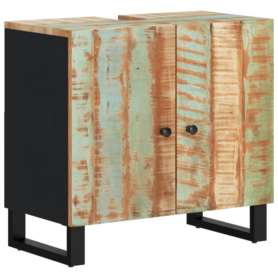 Wastafelkast 62X33X58 Cm Massief Recycled Hout En Bewerkt Hout