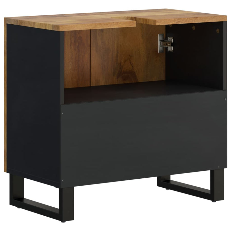 Wastafelkast 62X33X58 Cm Massief Mangohout En Bewerkt Hout