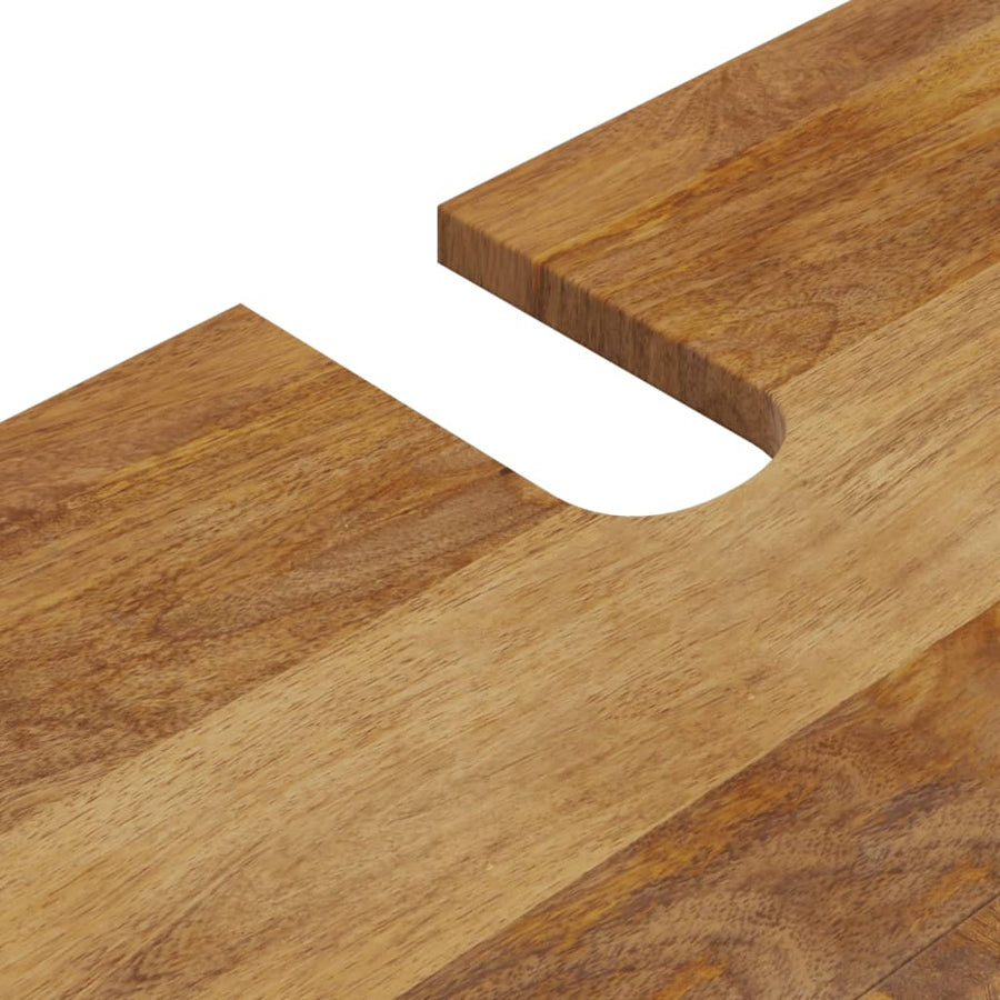 Wastafelkast 62X33X58 Cm Massief Mangohout En Bewerkt Hout