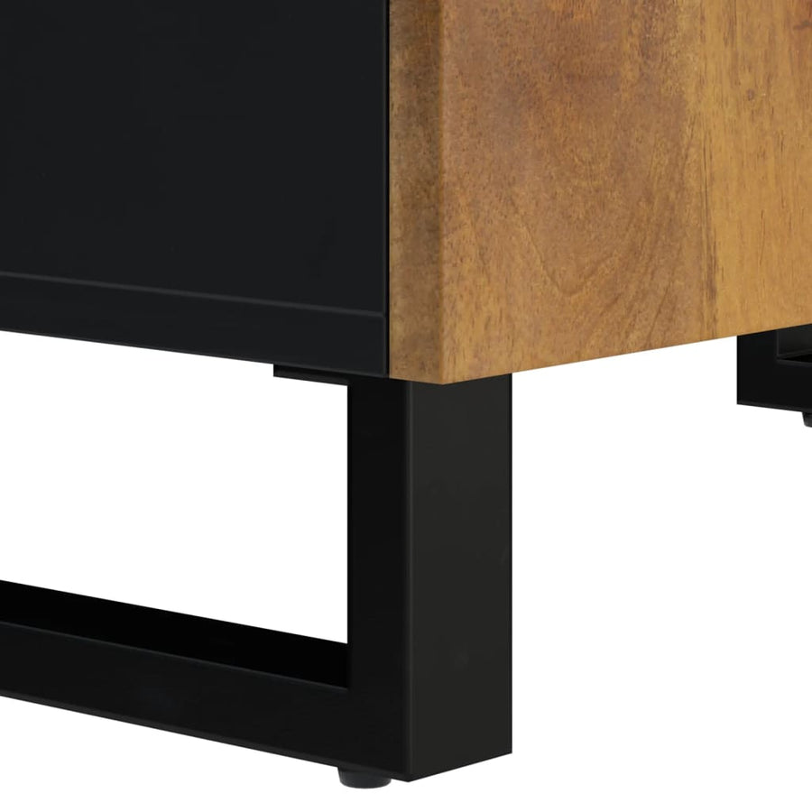 Wastafelkast 62X33X58 Cm Massief Mangohout En Bewerkt Hout