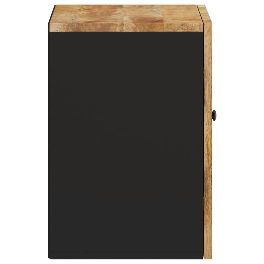 Badkamerwandkast 38X33X48 Cm Massief Mangohout