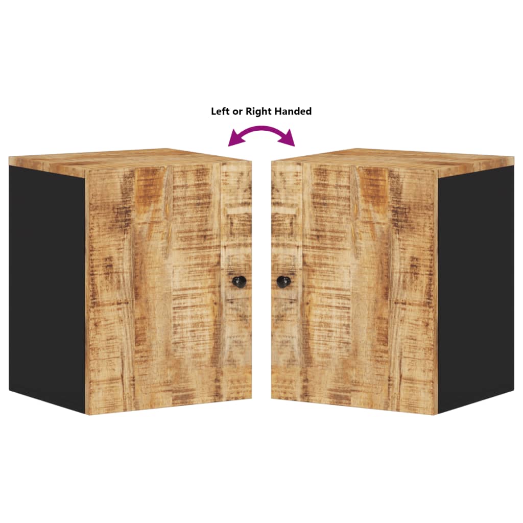 Badkamerwandkast 38X33X48 Cm Massief Mangohout