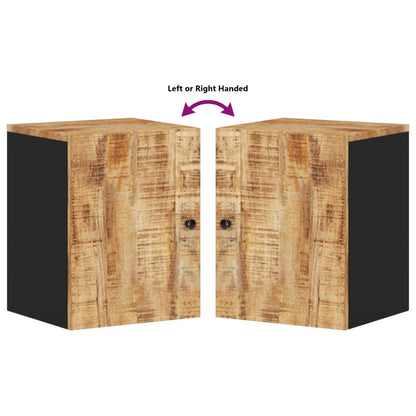 Badkamerwandkast 38X33X48 Cm Massief Mangohout