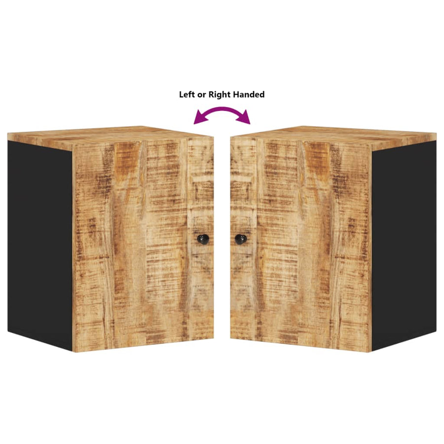 Badkamerwandkast 38X33X48 Cm Massief Mangohout