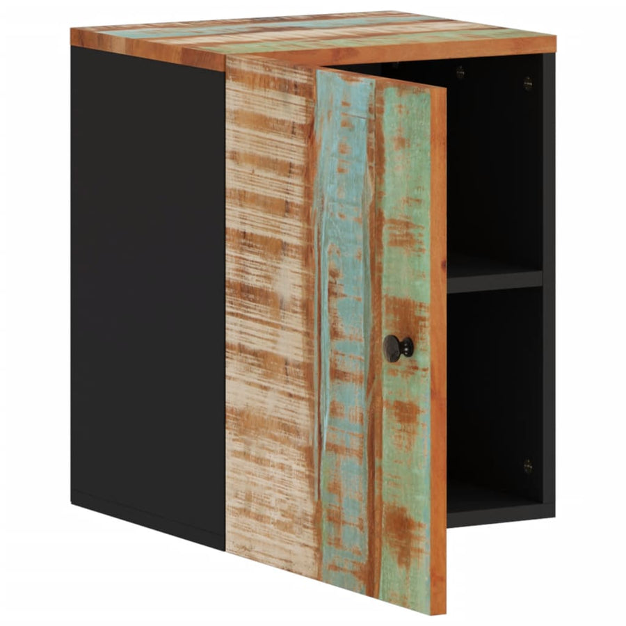 Badkamerwandkast 38X33X48 Cm Massief Recycled Hout
