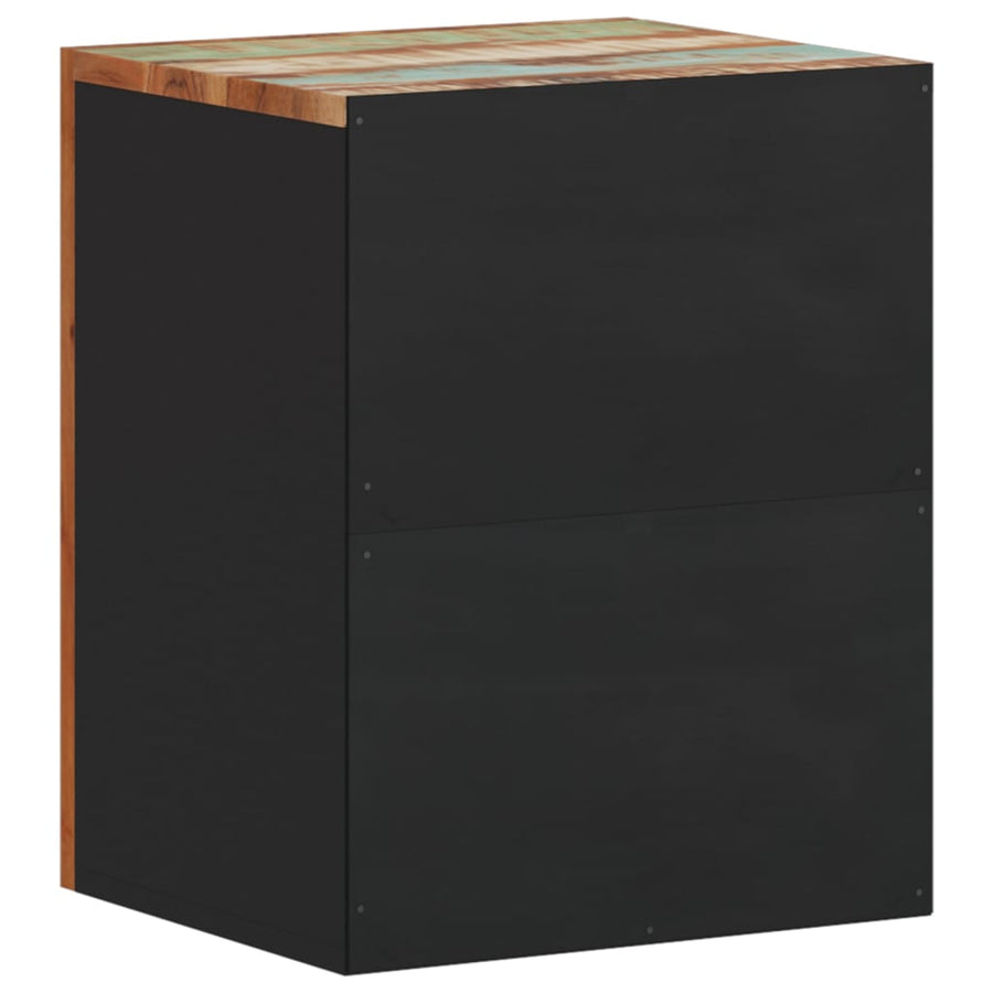 Badkamerwandkast 38X33X48 Cm Massief Recycled Hout