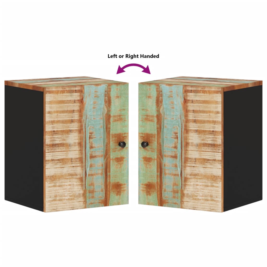 Badkamerwandkast 38X33X48 Cm Massief Recycled Hout